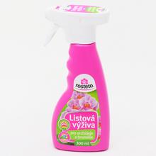 Fľaša s listovou výživou pre orchidey a bromélie.
