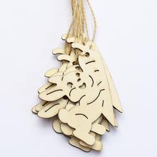 Drevené výrezy zajko a mrkvička, 8 cm, sada 10 kusov.