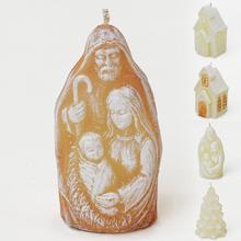 Figúrka Vianočnej svätej rodiny v ecru farbe.