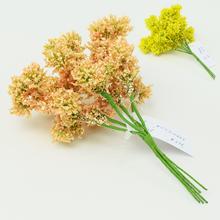 Umelé kvety v žltej a oranžovej farbe, zápich 13 cm.
