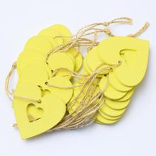 Žlté srdiečkové výrezy na aranžovanie, balenie 20 kusov.