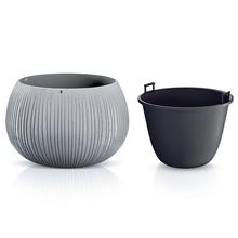 DKB150 OBAL+VKLAD BETON BOWL SV.SIVÝ 14,4XV11CM - FLORASYSTEM