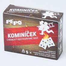 Kominíček 5ks krabička na odstránenie sadzí.