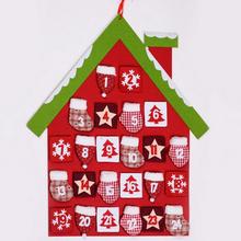 KALENDÁR ADVENT DOMČEK ZÁVES 63x72,5x1,5CM - FLORASYSTEM