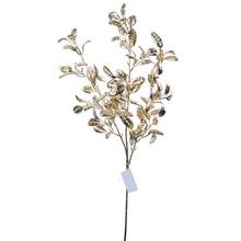 Zlatý konár s listami, 70 cm