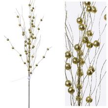 Zlatý konár s bobuľami, 70 cm dlhý.