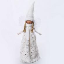 ANJEL LED BIE KOŽUŠINKA, STRIEB. SRDIEČKA 22X14X44CM - FLORASYSTEM