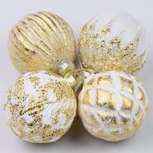 GUĽA SKLO S/4 MIX 8CM BIELO-ZLATÁ - FLORASYSTEM