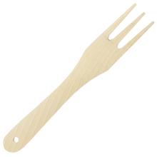 Drevená vidlička s dlhým držadlom.