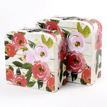 DARČEKOVÁ KRABIČKA KUFRÍK S/2 L25x25x13cm - FLORASYSTEM