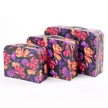 DARČEKOVÁ KRABIČKA KUFRÍK KVET S/3 L22x30x10cm - FLORASYSTEM