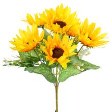 Kytica slnečníc s 6 kvetmi, umelé kvety.
