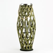 HY9039C.Z LAMPIÓN SO ŠNÚRKOU OKRÚHLY  ZELENÝ 27,5x27,5x65CM - FLORASYSTEM