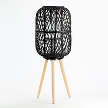 HY9038B.C LAMPIÓN ČIERNY NA NOŽKÁCH 29,5x29,5x42/77CM - FLORASYSTEM