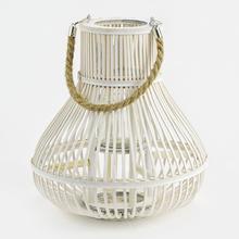 HY9042B.BK LAMPION SO ŠNÚRKOU BIELY  30x30x32CM - FLORASYSTEM