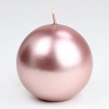 Ružová guľa sviečka 80 metrov