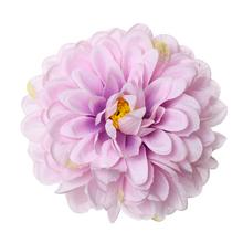 Umelá kvetina hlava dahlia v svetlofialovej farbe.