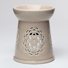 AROMA LAMPA MANDALY SVET. HNEDÁ PORCELÁN 13cm - FLORASYSTEM