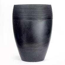 Obal LINEO v čiernej granitovej farbe, mrazuvzdorný, okrúhly