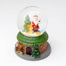 Vianočné ťažítko s LED osvetlením a motívom Santa Clausa.