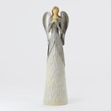 ANJEL STRIEBORNÝ GLITER 10*8.5*38  - FLORASYSTEM