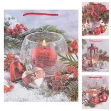 DARČEKOVÁ TAŠKA S 23*18*10CM VIANOCE GLITER - FLORASYSTEM
