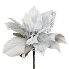 POINSETTIA KLIP IVORY 15cm - FLORASYSTEM