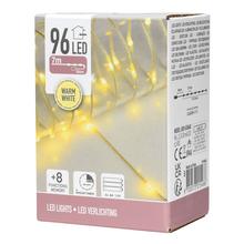 LED LIGHTS 96LED WW 7m ind,out/8funcion/timer 3xAA BO IP44 8F - FLORASYSTEM