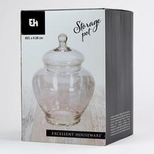BOMBONIERKA STORAGE POT WITH LID GLASS - FLORASYSTEM