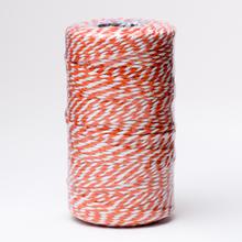 Šnúra farby oranžová a biela, 2mm x 100m.