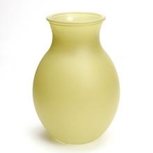 AKCIA! VÁZA Mateo vase glass green frosted - h19,5xd14cm - FLORASYSTEM
