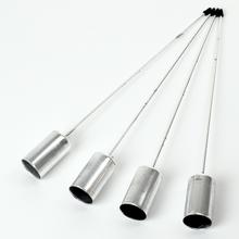 Bodce na kónic, strieborné, sada 4 kusy.