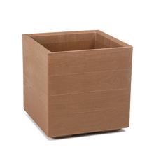 884 OBAL KARO ECO WOOD NATURAL.DREVO  40x40xV39CM/36L - FLORASYSTEM