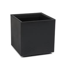 935 OBAL KARO ECO RECYC.BETON ČIERNY 40x40xV39CM/36L - FLORASYSTEM