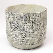 AKCIA OBAL Lynn pot round l. grey 17XV16CM - FLORASYSTEM