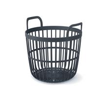 AKCIA IKPIO430 KOŠÍK S UCHOM ZOE BASCET ANTRACIT 41,9x41,9xV40,8CM - FLORASYSTEM