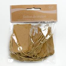 KARTA PAPIER S KRAJKOU(24PCS) CM4,5X8 NATURAL - FLORASYSTEM