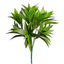 Umelé listy špicaté zelené na zápich, 31 cm.