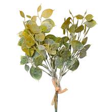 Umelý zápich lunaria v zelenej farbe, 32 cm.