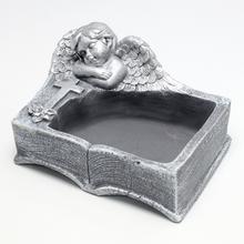 OBAL KNIHA S ANJELOM ŠEDOSTRIEB. 19.5x14x10.5cm - FLORASYSTEM