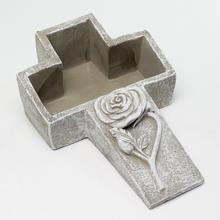 OBAL KRÍŽ CEMENT ŠEDÝ 24x16x7cm - FLORASYSTEM