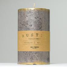 RUSTIC PATINA valcová sviečka v šampanskom odtieni.