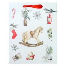 Darčeková taška s vianočnými motívmi.