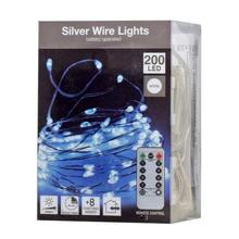 LED SVETIELKA /200/drôt BO W, IN/OUT, TIMER,FUNK8, REMOTE  20m - FLORASYSTEM