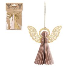 AKCIA! ANJEL Ornament ružovy - v12xh12cm - FLORASYSTEM