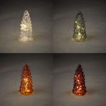 AKCIA!! STROMČEK 10LED 9,5XV20CM/čer.zel.oranž.transp/ - FLORASYSTEM