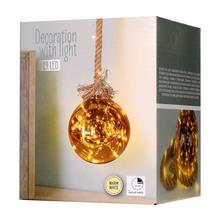 AKCIA!!GUĽA SKLO NA POVRAZE 12CM 19LED WW - FLORASYSTEM