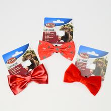 Vianočné motýliky na obojok pre psov v červenej farbe.