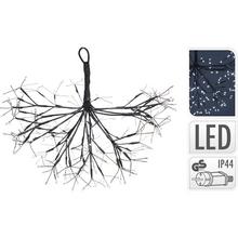 Biely guľový tvar záves s 240 LED svetlami.