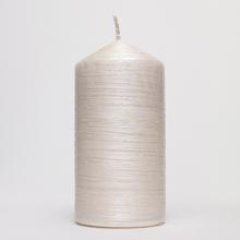 Sviečka DRAPANA VAL.60/120 PERLA v béžovej farbe.